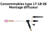 Montage diffuseur type 17-18-26