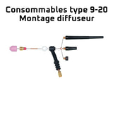 Montage diffuseur type 9-20